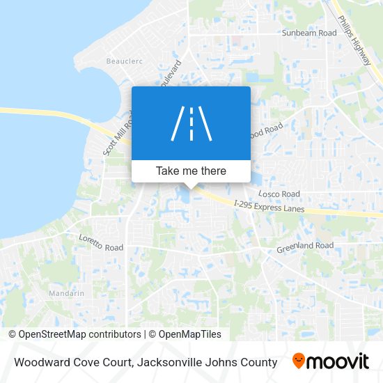 Woodward Cove Court map
