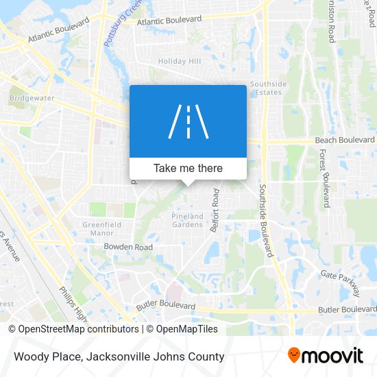 Mapa de Woody Place