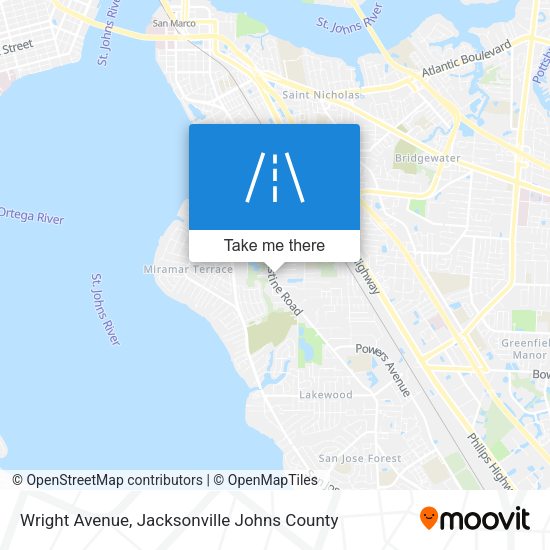 Wright Avenue map