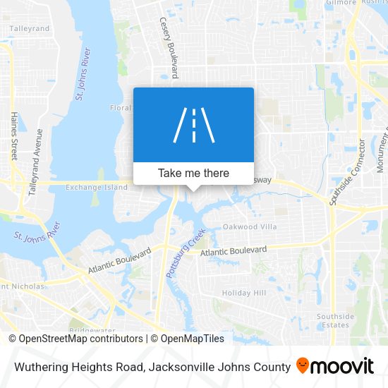 Mapa de Wuthering Heights Road