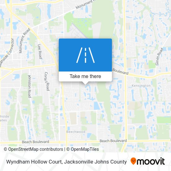 Mapa de Wyndham Hollow Court