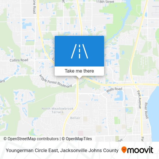 Youngerman Circle East map
