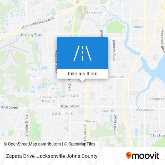 Zapata Drive map