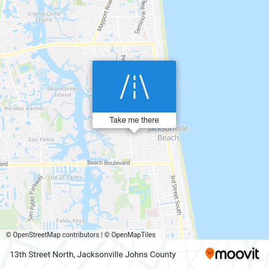 Mapa de 13th Street North