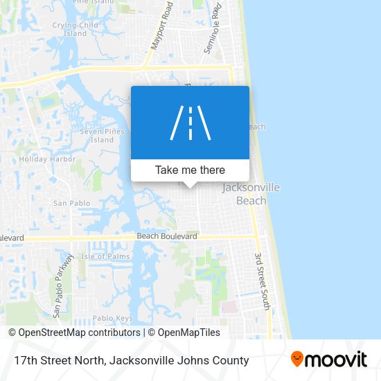 17th Street North map