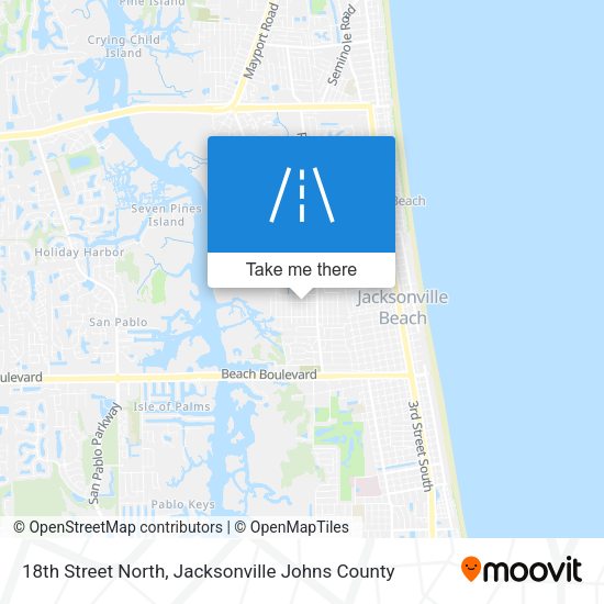 18th Street North map