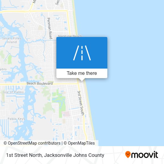 1st Street North map
