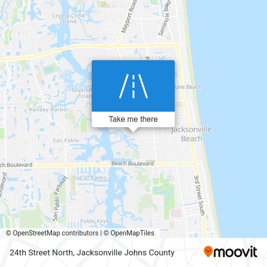 24th Street North map
