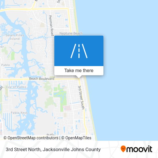 3rd Street North map