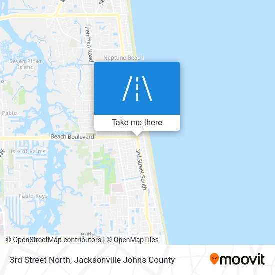 Mapa de 3rd Street North