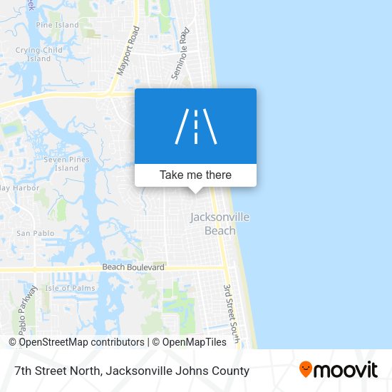 7th Street North map