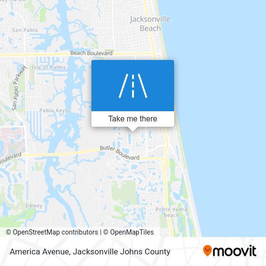 America Avenue map