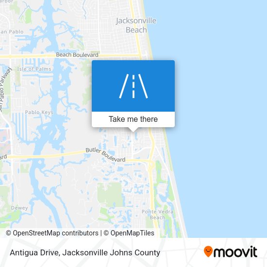 Antigua Drive map