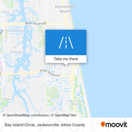 Mapa de Bay Island Circle