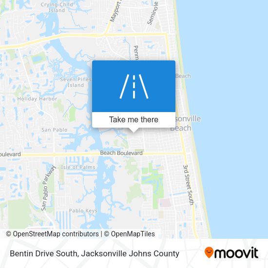 Bentin Drive South map