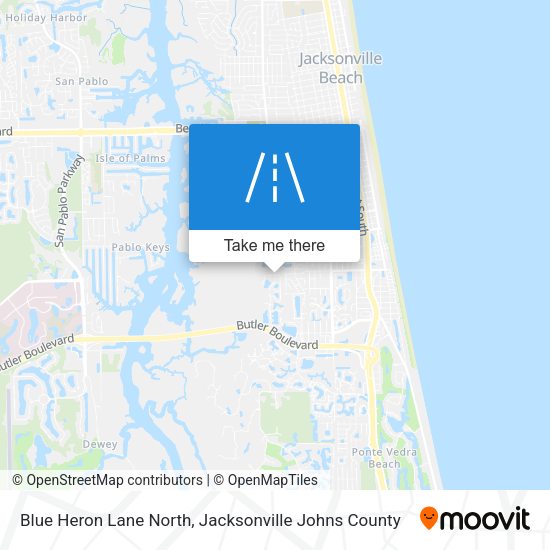 Blue Heron Lane North map