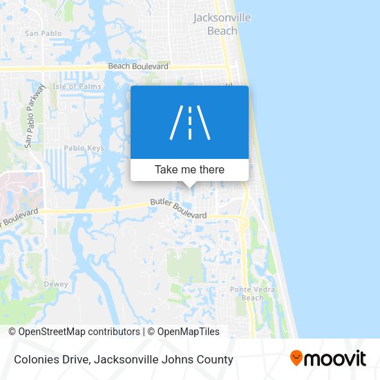 Colonies Drive map