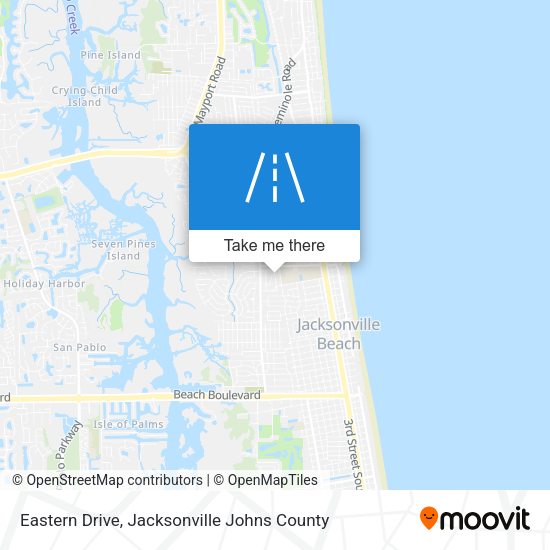 Eastern Drive map
