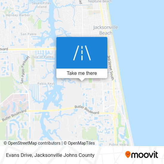 Evans Drive map