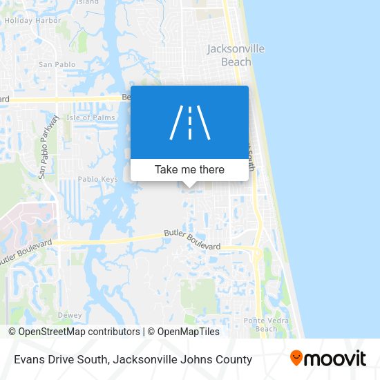 Mapa de Evans Drive South