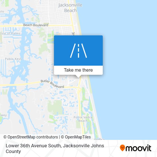 Lower 36th Avenue South map