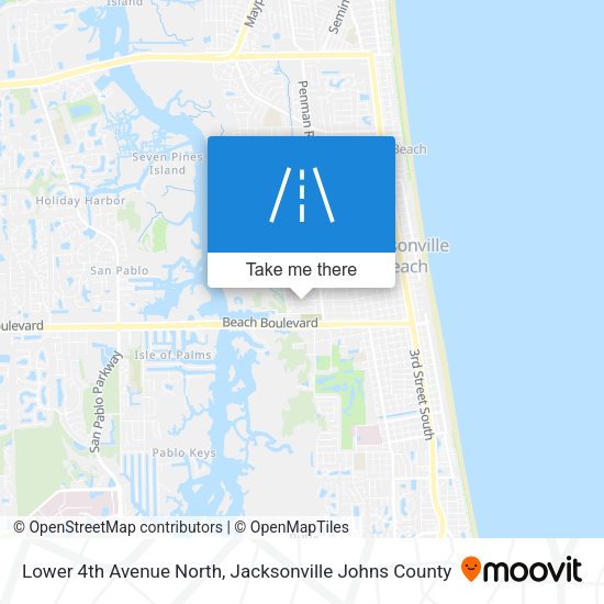 Lower 4th Avenue North map