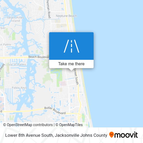 Lower 8th Avenue South map