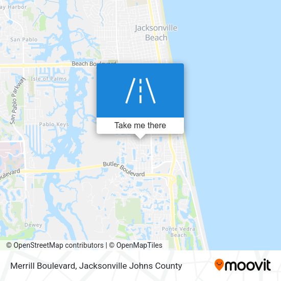 Merrill Boulevard map