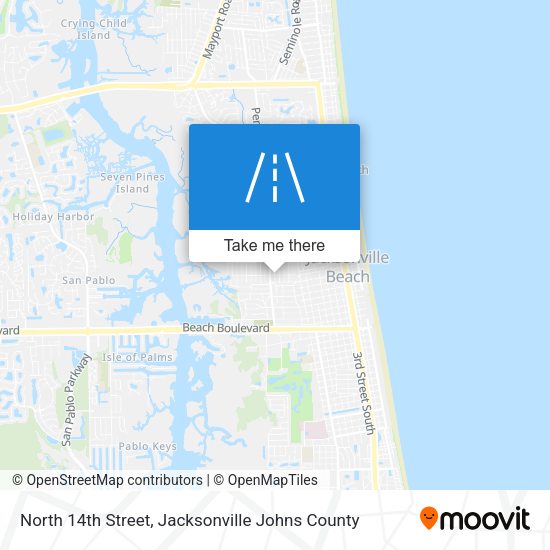 Mapa de North 14th Street