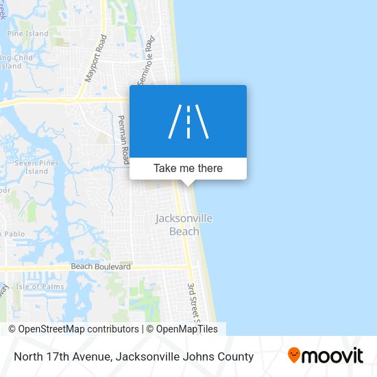 North 17th Avenue map
