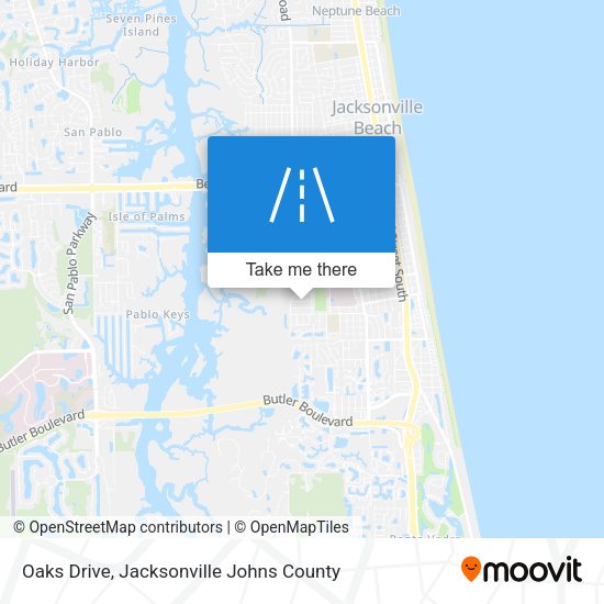 Oaks Drive map