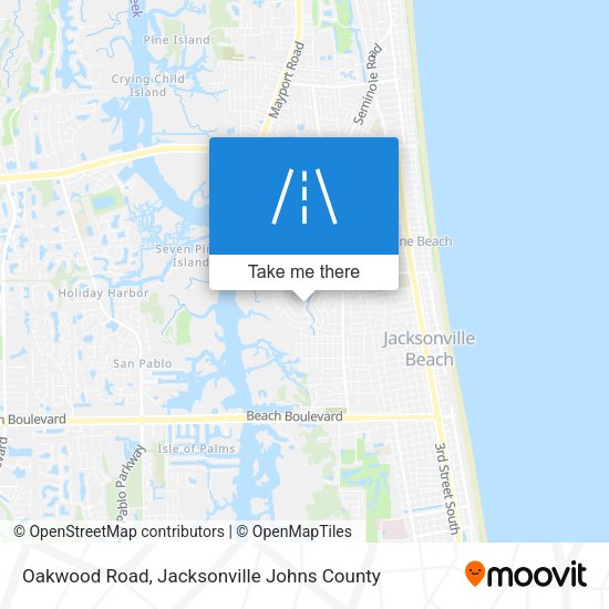 Mapa de Oakwood Road