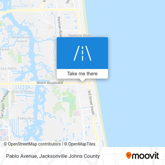 Pablo Avenue map