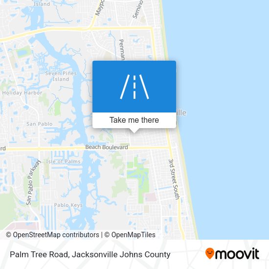 Palm Tree Road map