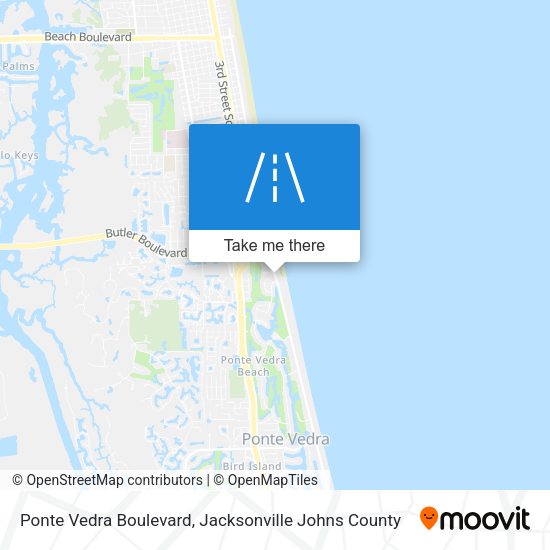 Ponte Vedra Boulevard map