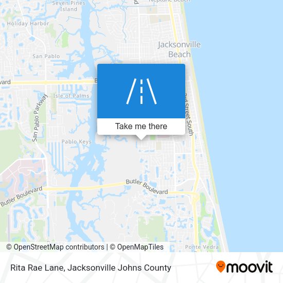 Rita Rae Lane map