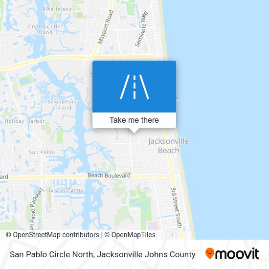San Pablo Circle North map