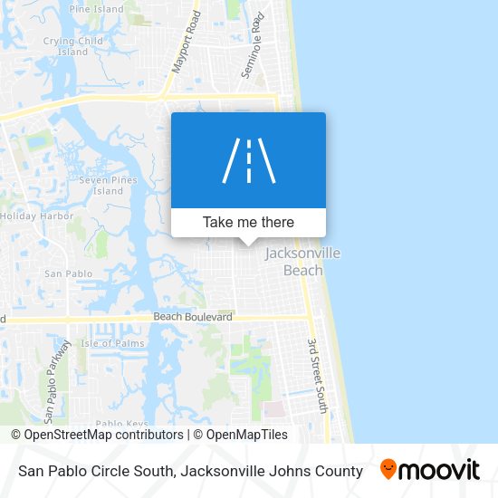 San Pablo Circle South map