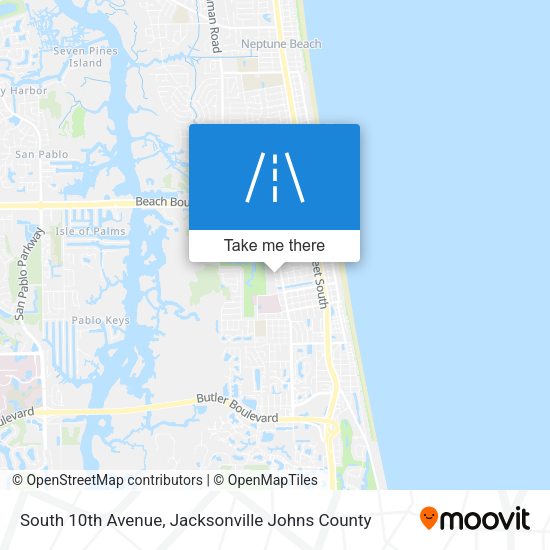 Mapa de South 10th Avenue