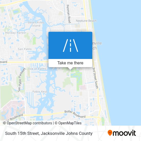 Mapa de South 15th Street