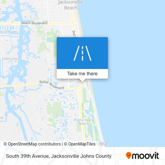 South 39th Avenue map