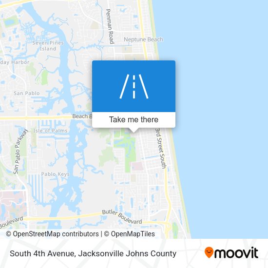 South 4th Avenue map