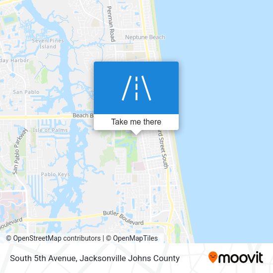 South 5th Avenue map