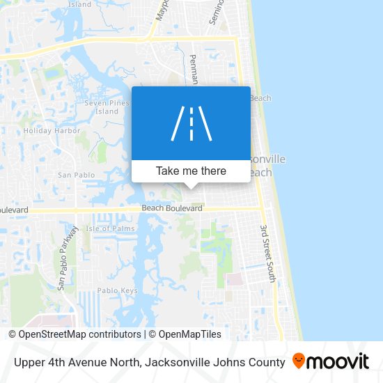 Mapa de Upper 4th Avenue North