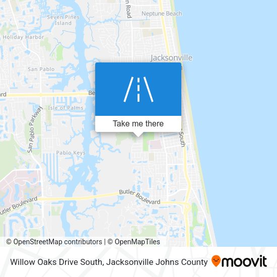 Mapa de Willow Oaks Drive South