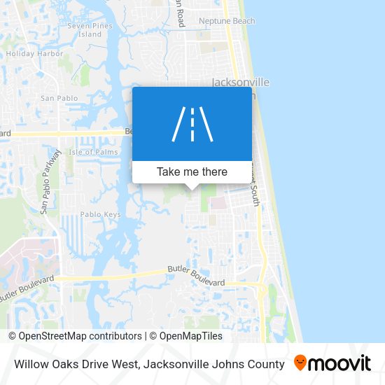Willow Oaks Drive West map