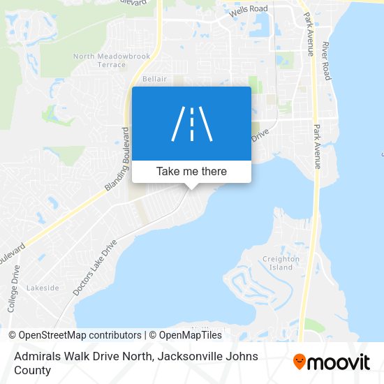 Admirals Walk Drive North map