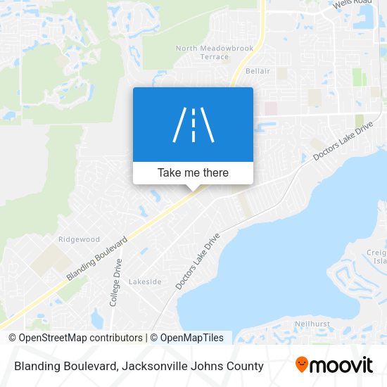 Blanding Boulevard map