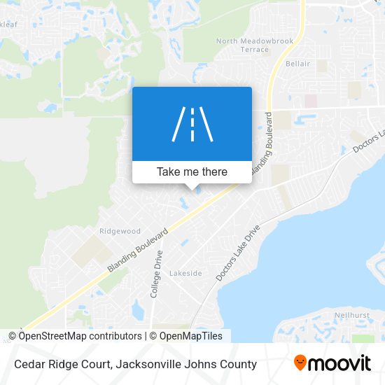 Cedar Ridge Court map