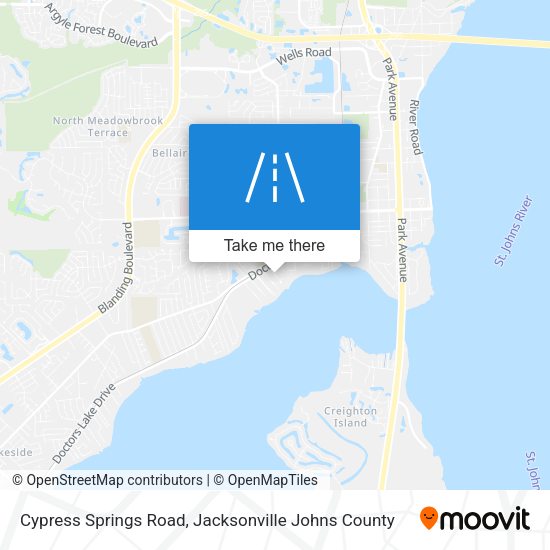 Cypress Springs Road map